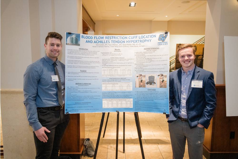 Ryan Sheeran (left) and Sam Corbin (right); Blood Flow Restriction Cuff Location and the Achilles Tendon